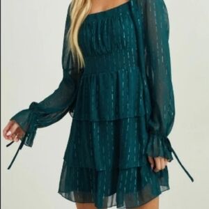 Altar'd State Tiered Mini Dress